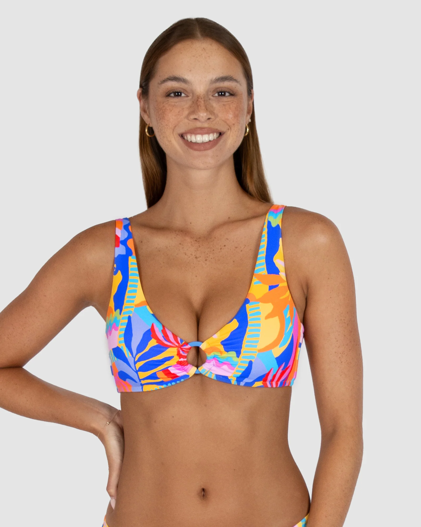 Grenada C-D Cup Ring Front Bikini Bra Top - Image 3